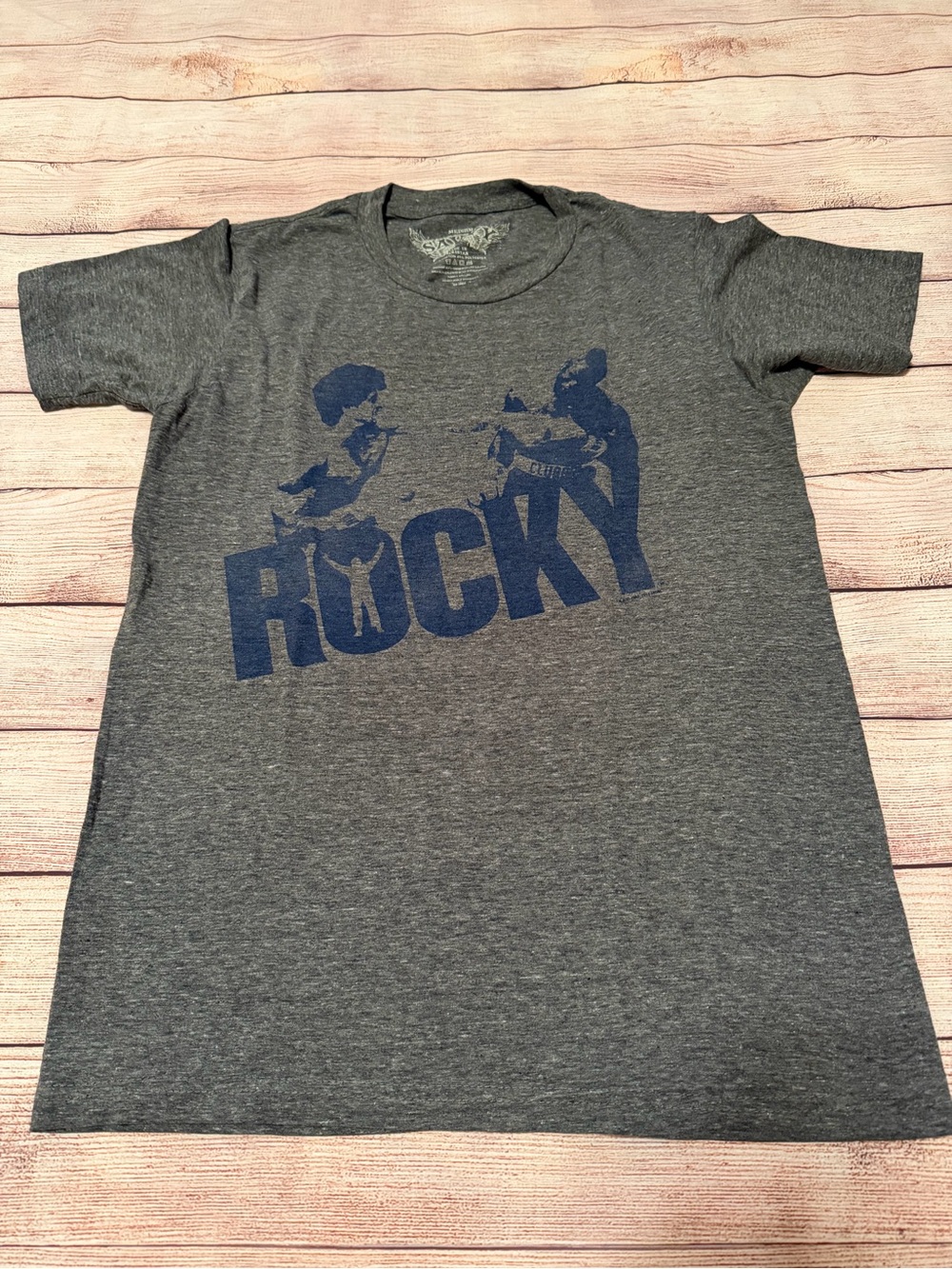 Lot of 2 Mens Medium Gray T-Shirts: Atari and Rocky - Picture 5 of 6